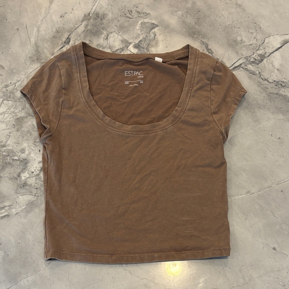 Brown Women's Pacsun top